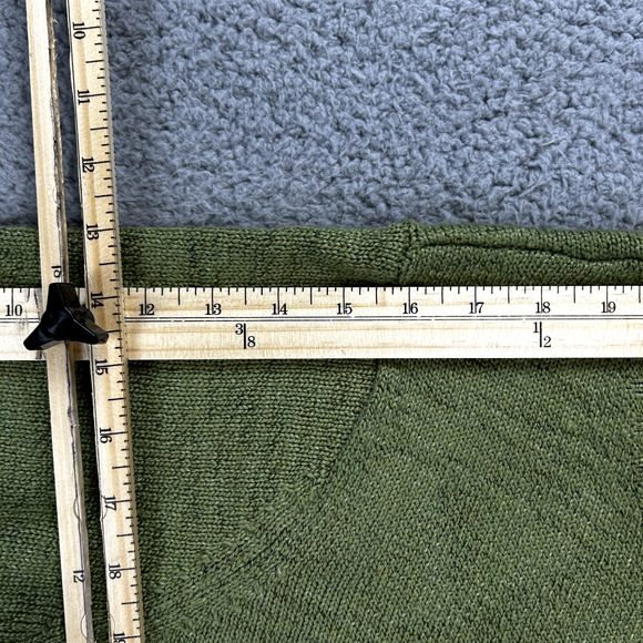 Dress Barn Woman’s Green Half Button Down Cardigan Size 14/16 Cozy Knit - Picture 6 of 10